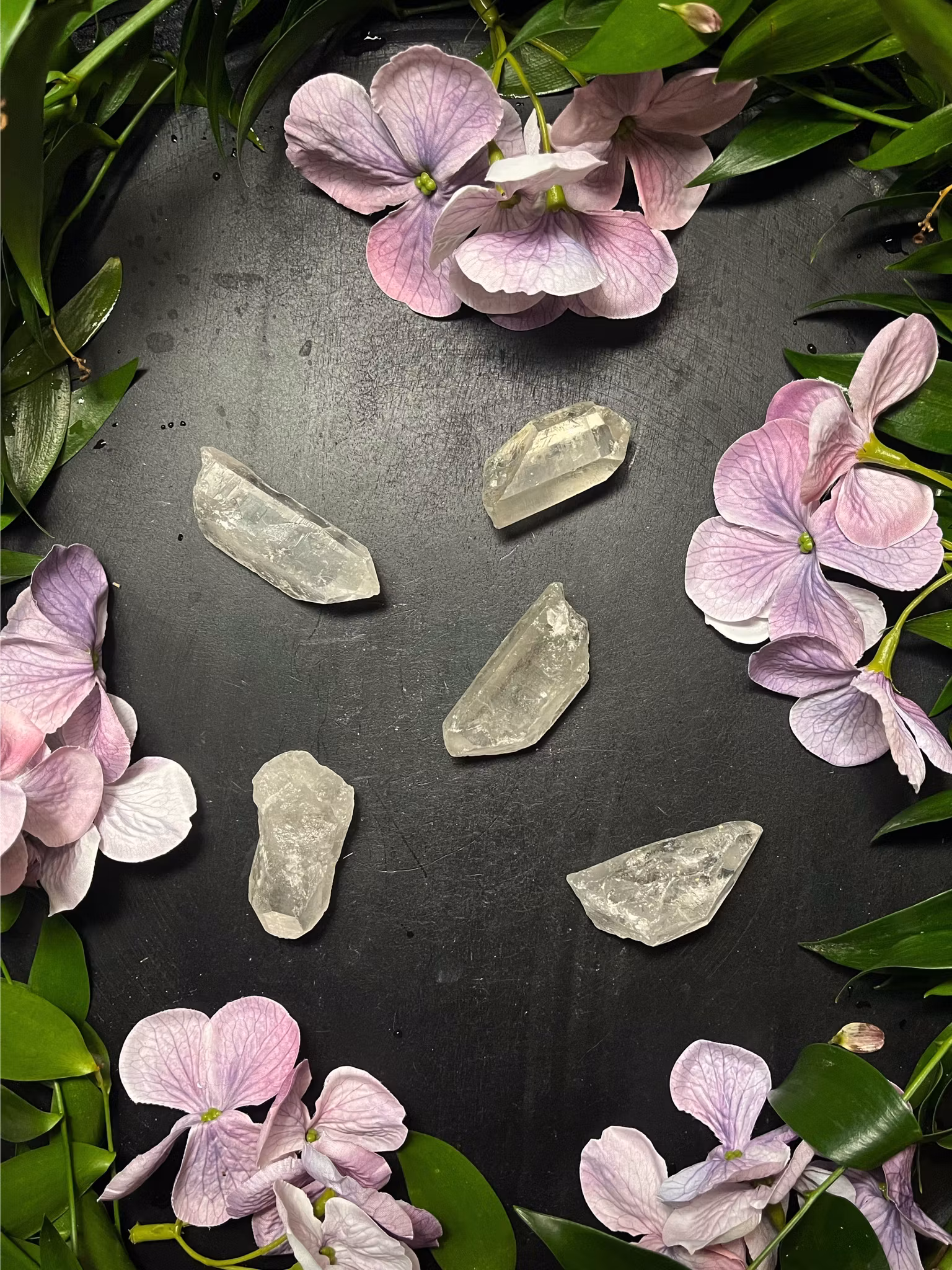 Bergkristall rå bit (spets)AA