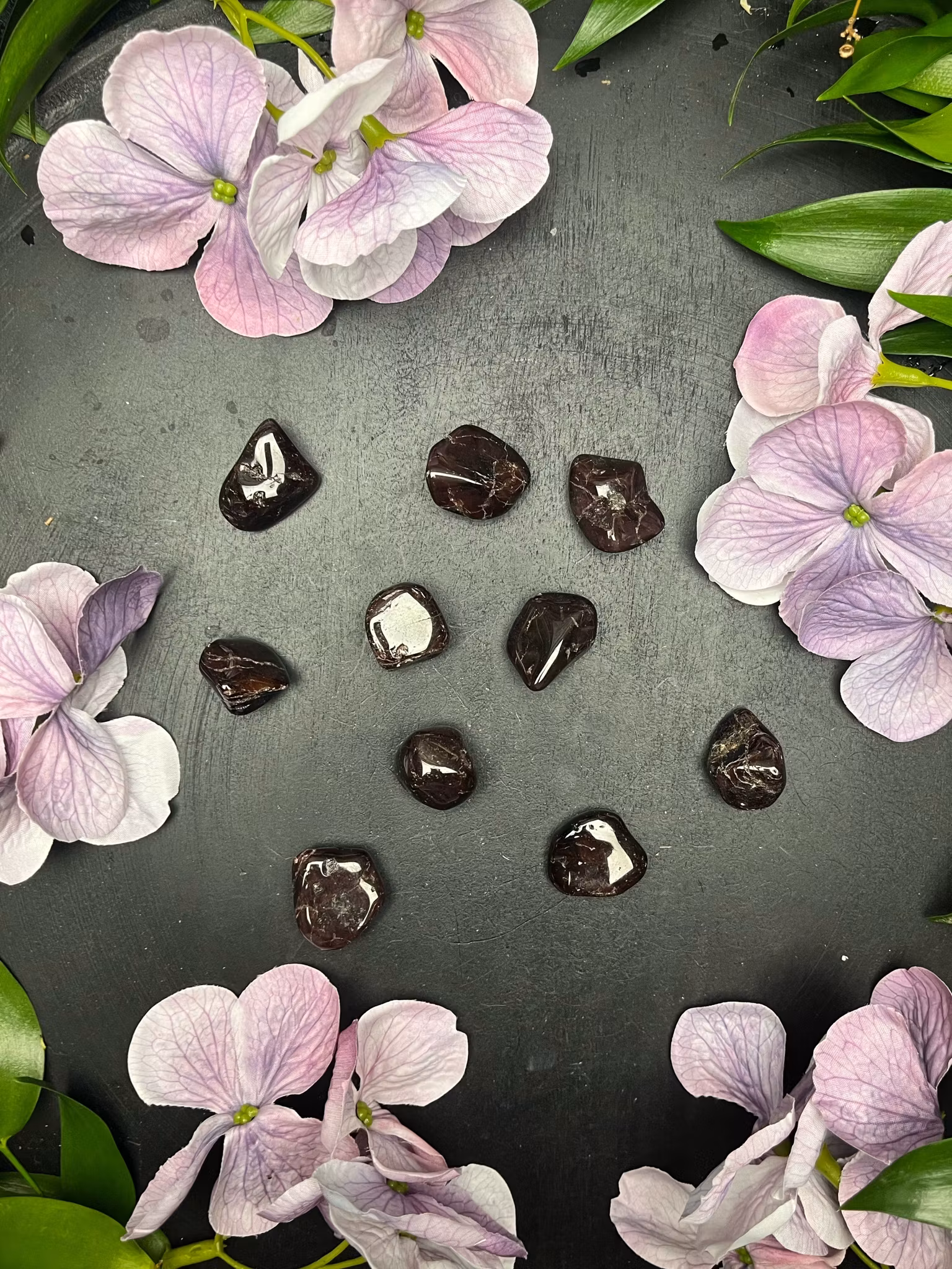 Granat, Grön trumlad