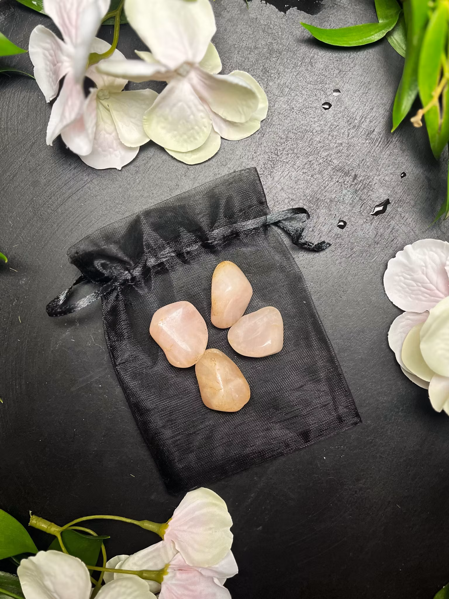 Rosenkvarts, trumlade 4-pack