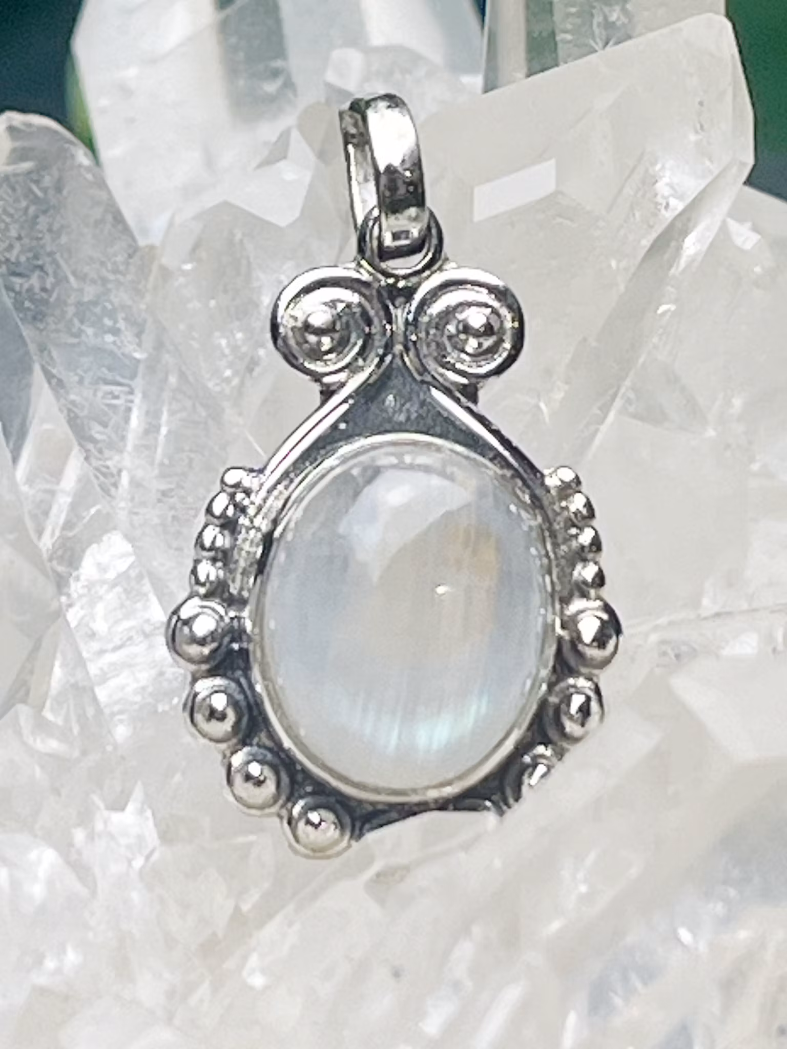 Månsten hänge i sterling silver