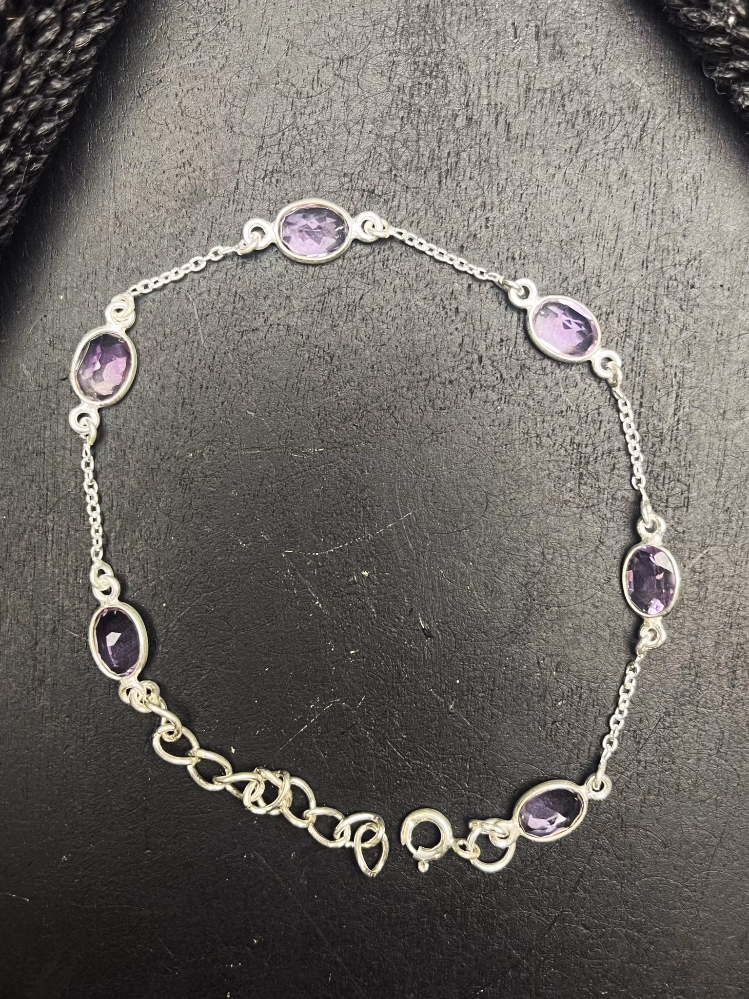 Ametist armband sterling silver