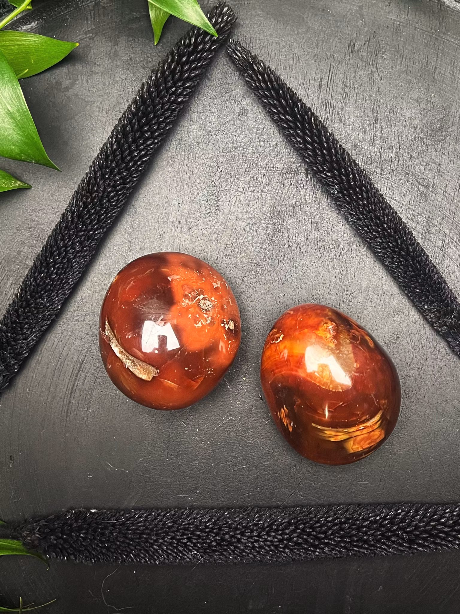 Karneol touchstone mellan