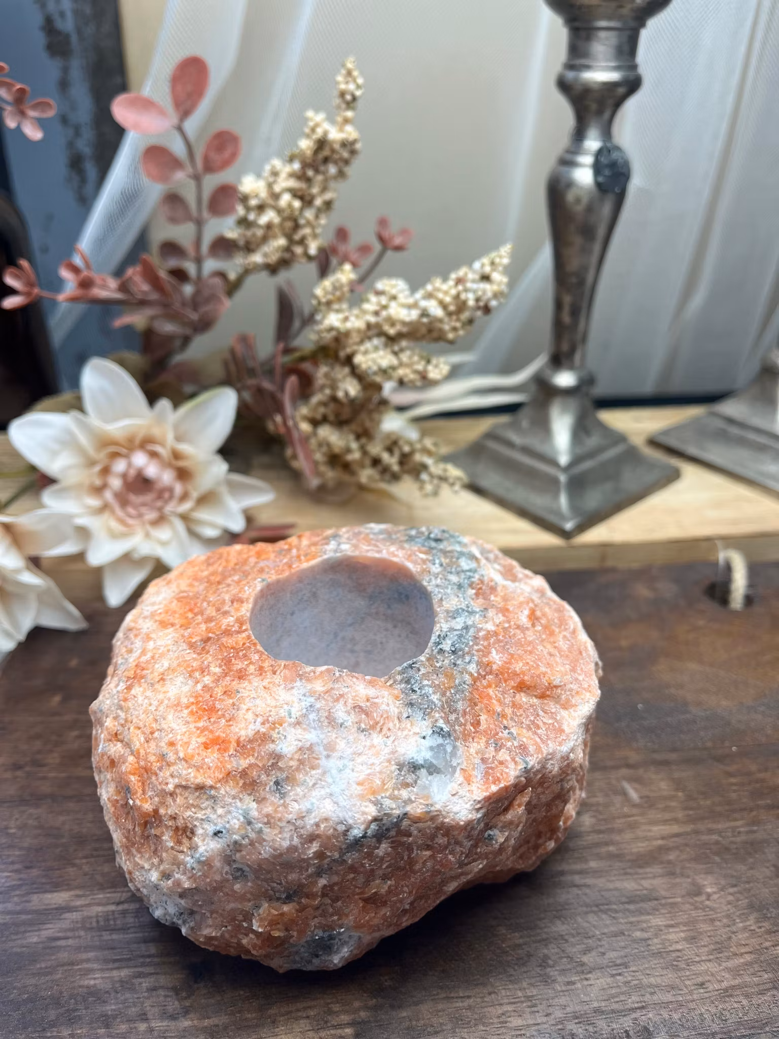 Orkidé kalcit lykta nr 2