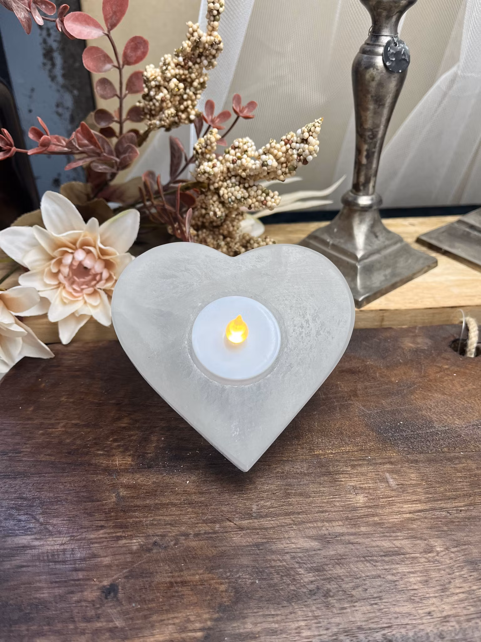 Selenit,lykta hjärta