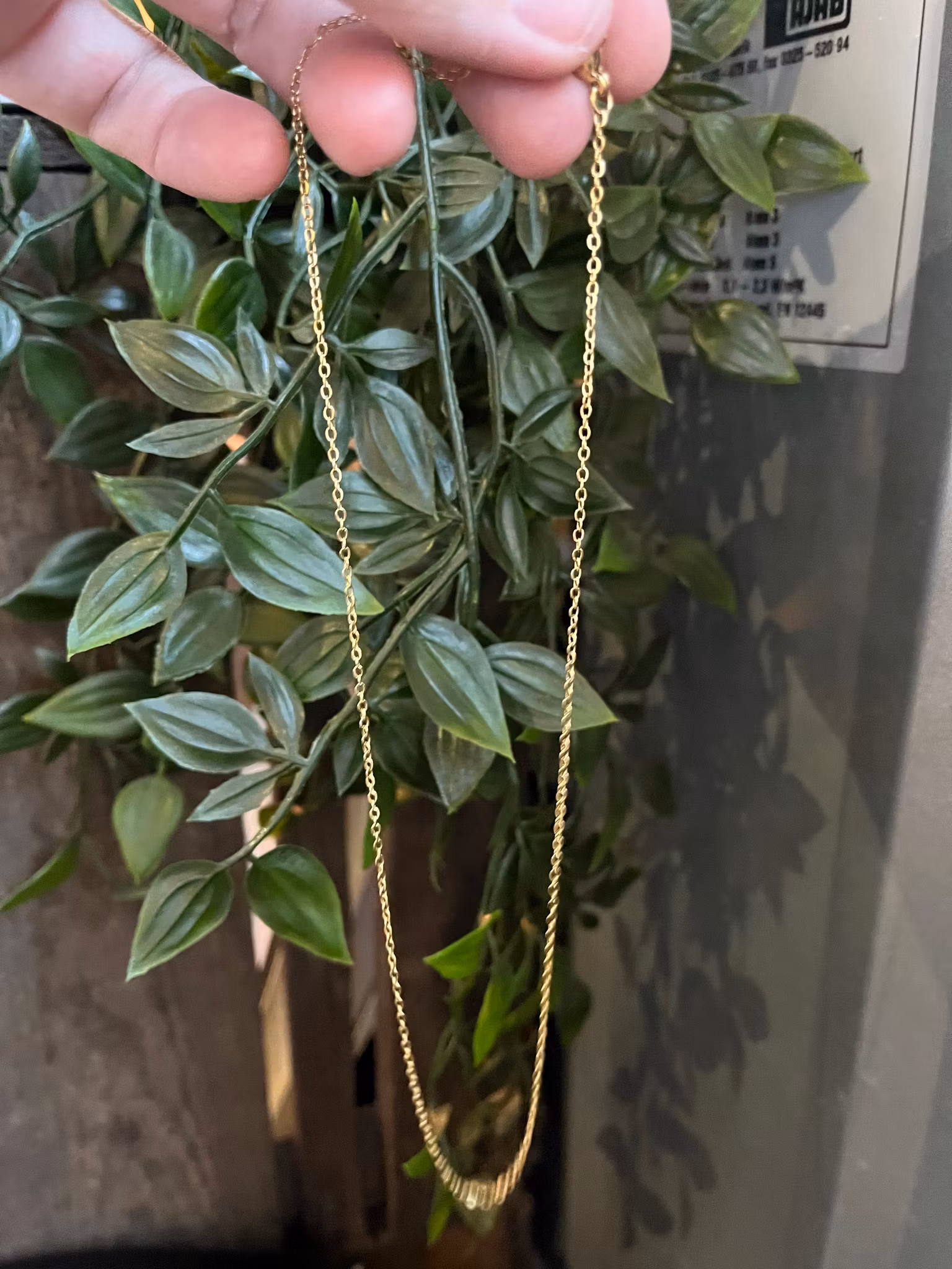 Kedja i rostfritt stål guldpläterad