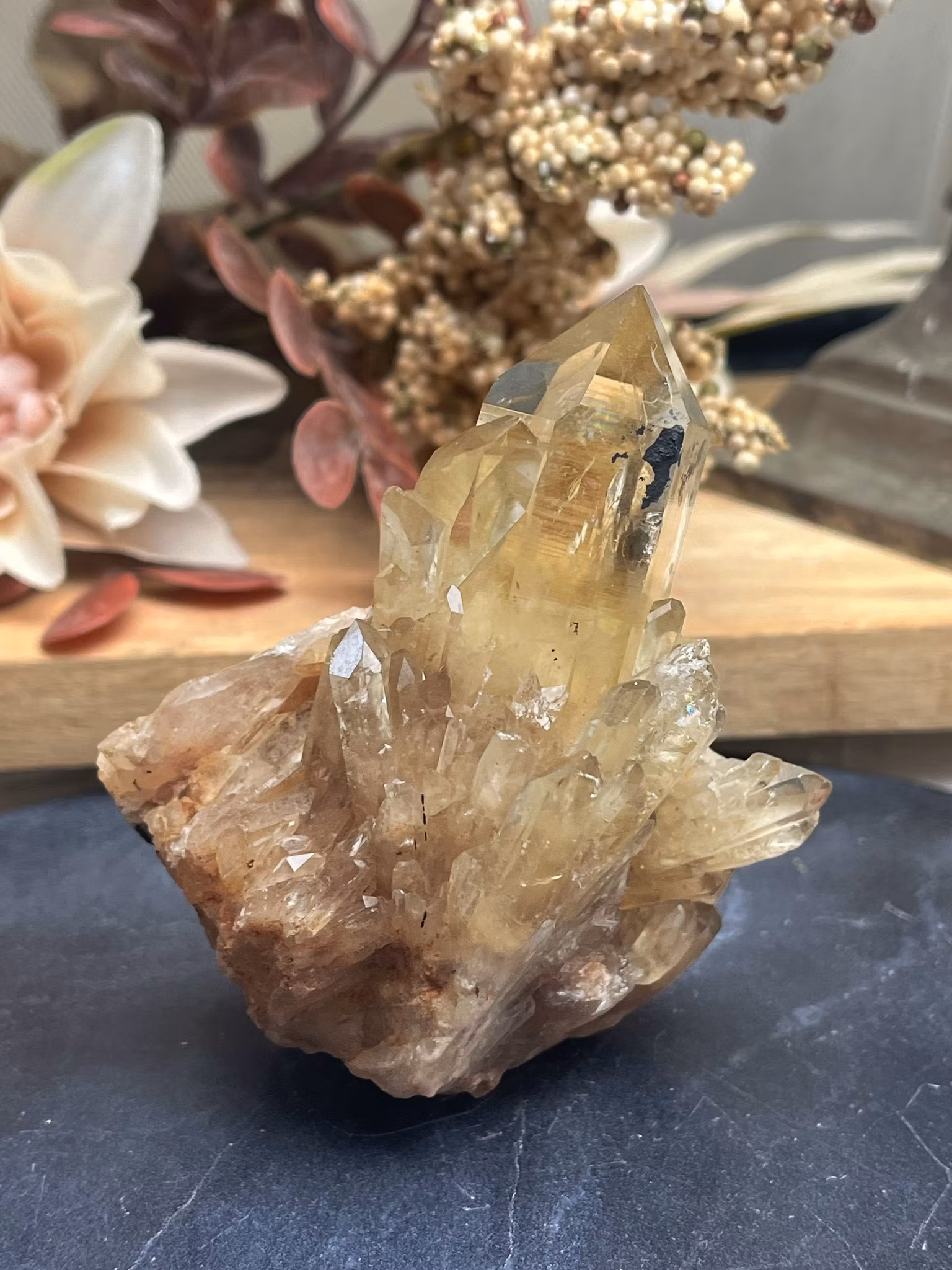 Citrin kundalini äkta kluster nr 4