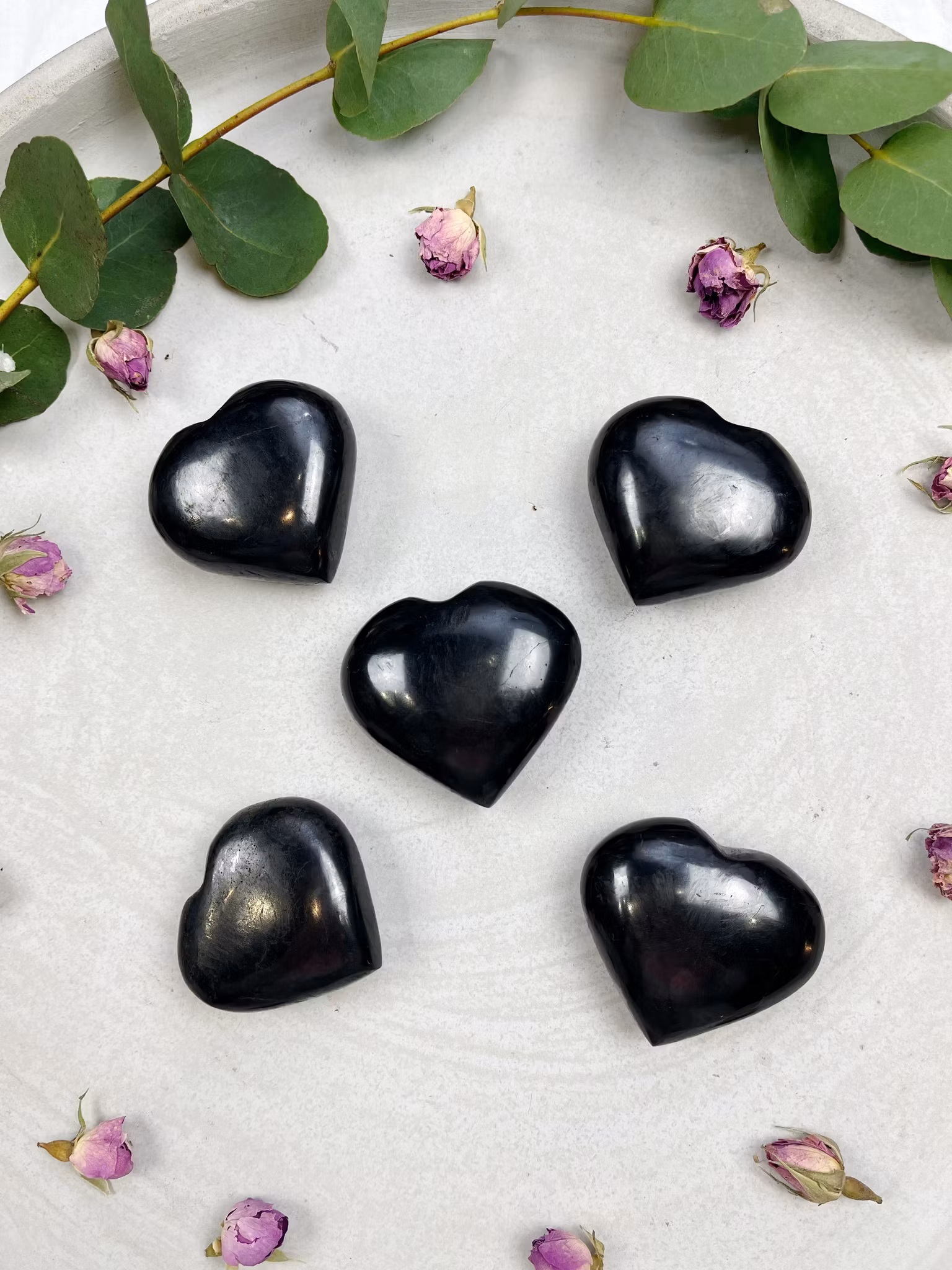 Shungit polerat hjärta