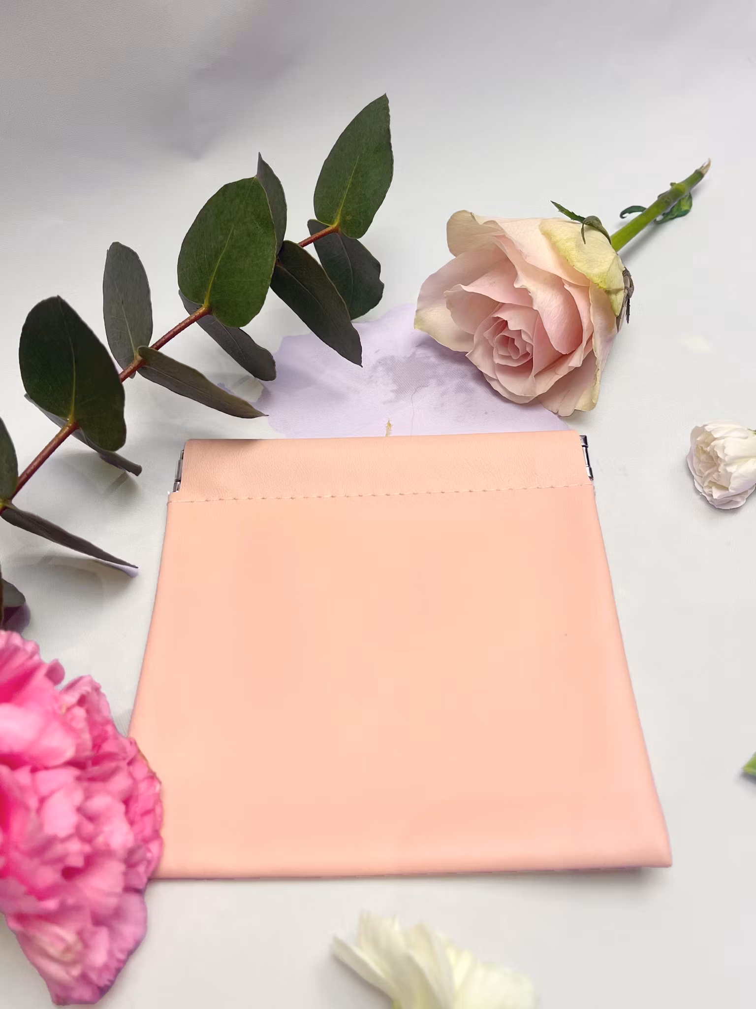 Sminkväska liten vattentålig ”I AM Ready” (Rosa)