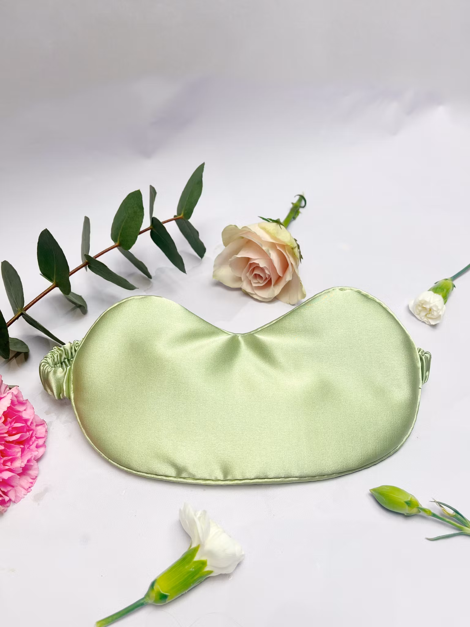 Sovmask (ögonmask) ljusgrön ”I AM Rested”