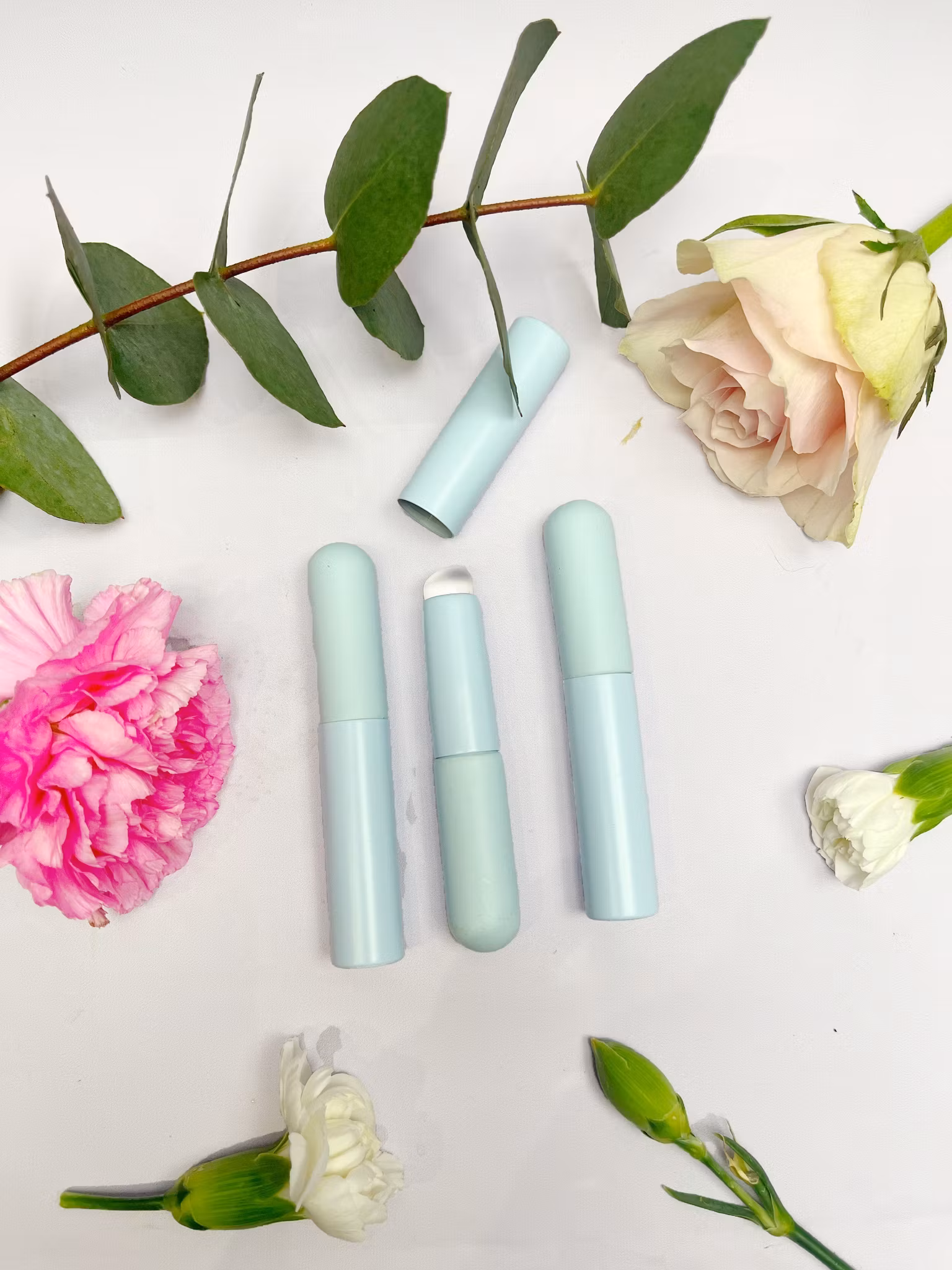 Sminkapplikator med Silikonhuvud ”I AM Flawless” (Blå)