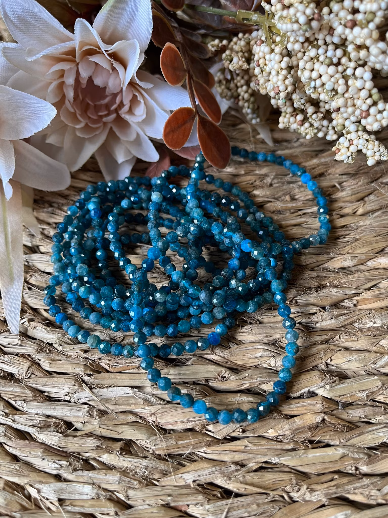 Apatit armband facetterade