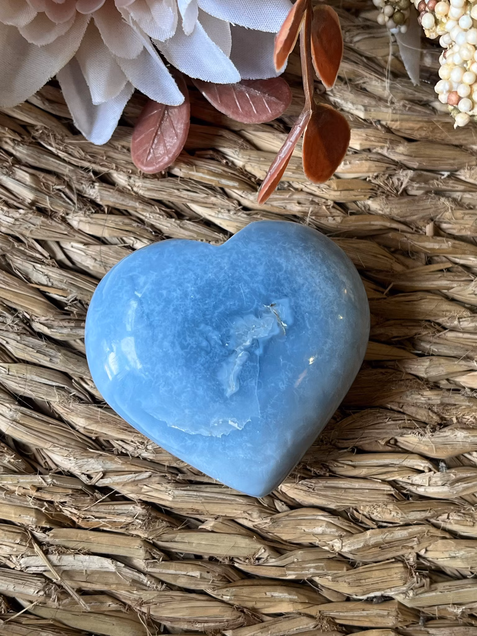 Blå opal hjärta #3