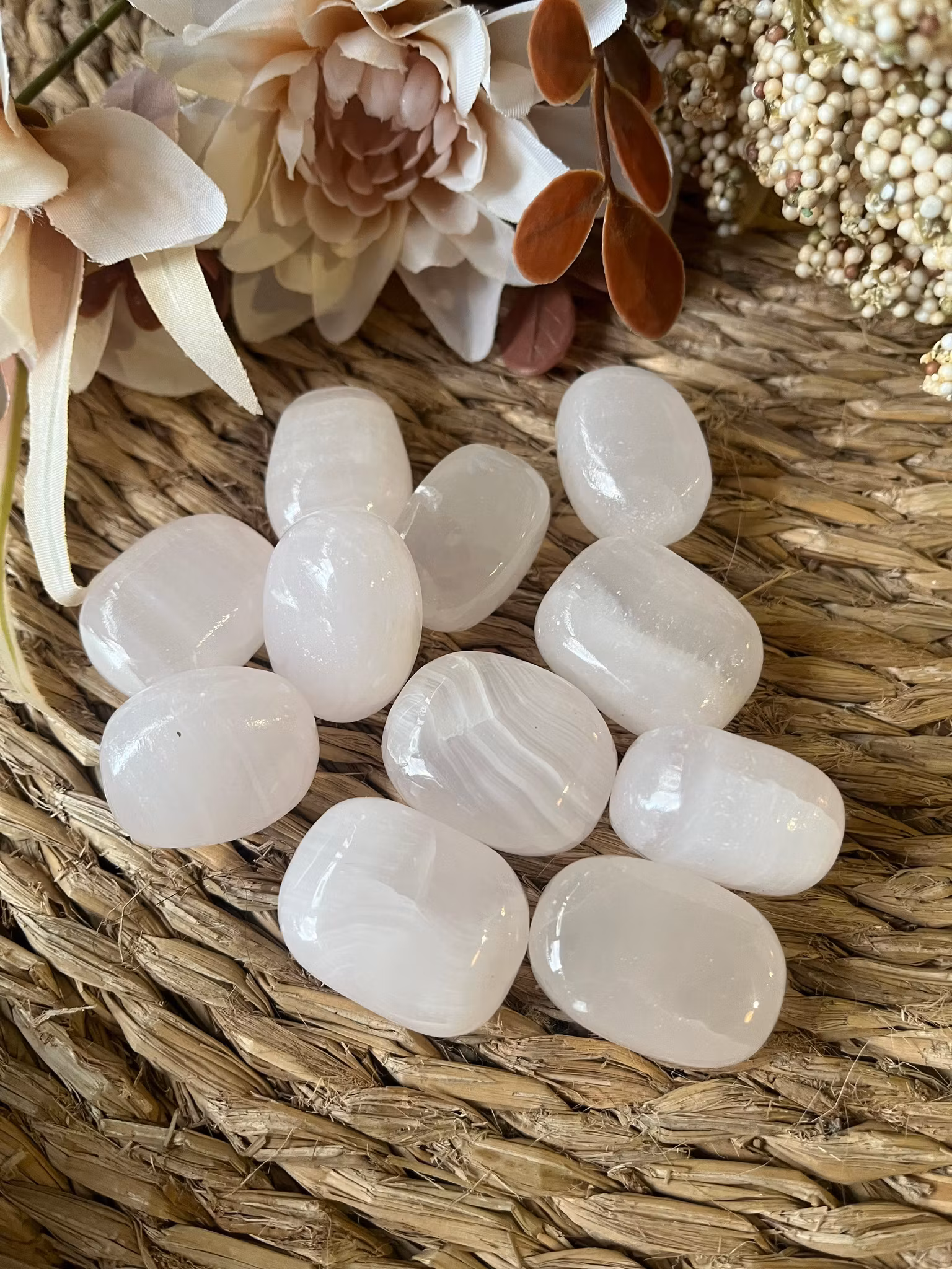 Rosa aragonit trumlade