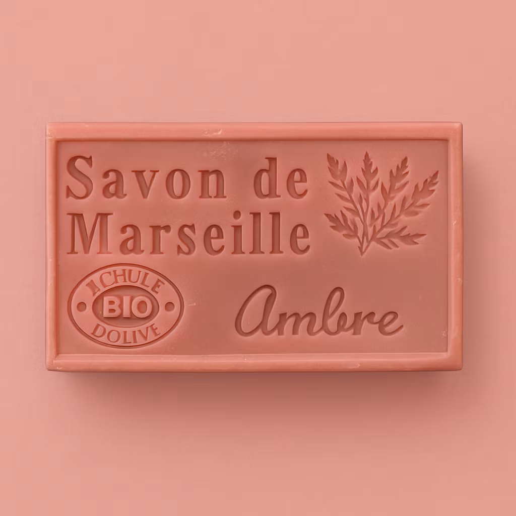 Marseille Olivtvål med Ekologisk Bärnstensdoft