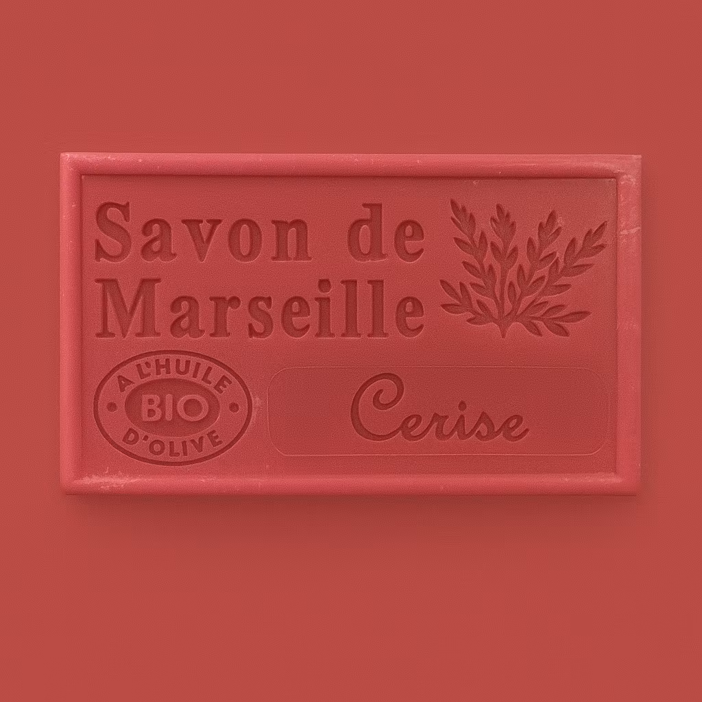 Marseille Olivtvål med Ekologisk Körsbär