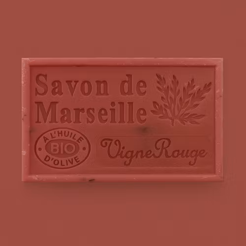 Marseille Olivtvål  Ekologisk Röd Vinranka