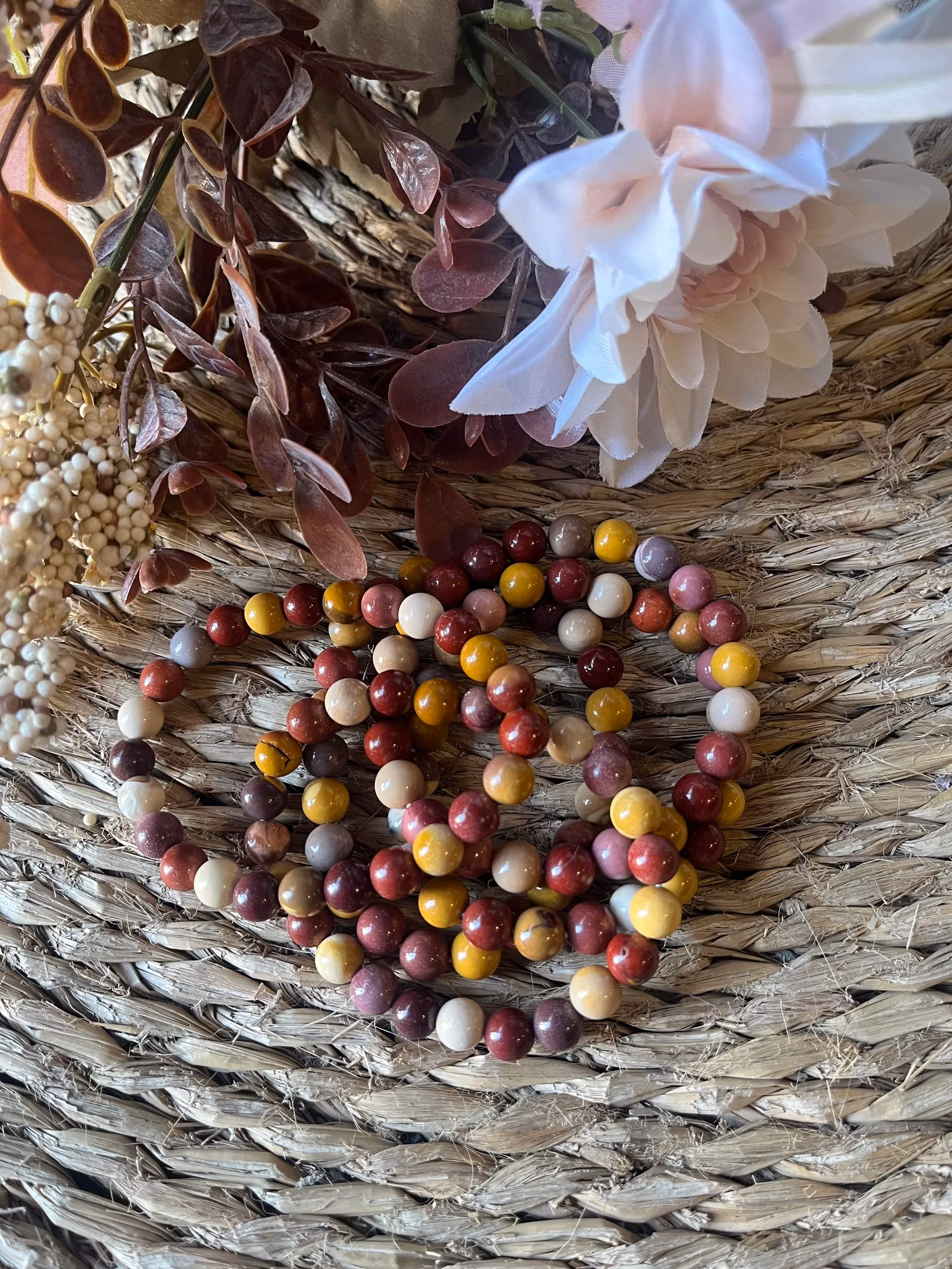 Jaspis Mookait armband 8 mm