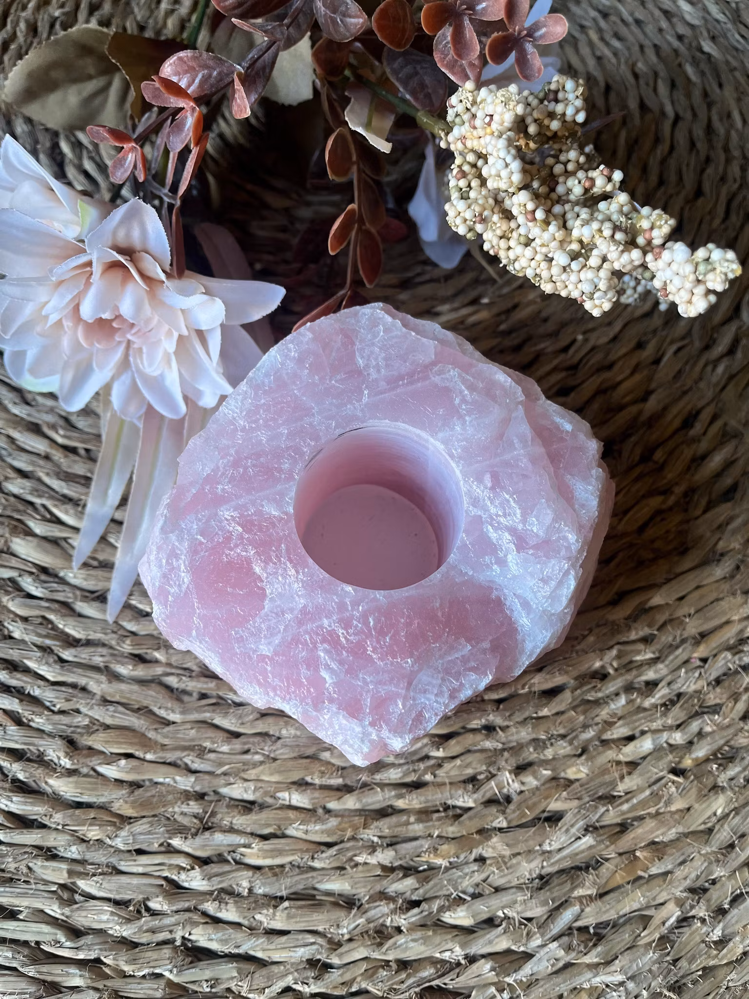 Ljuslykta rosenkvarts #2