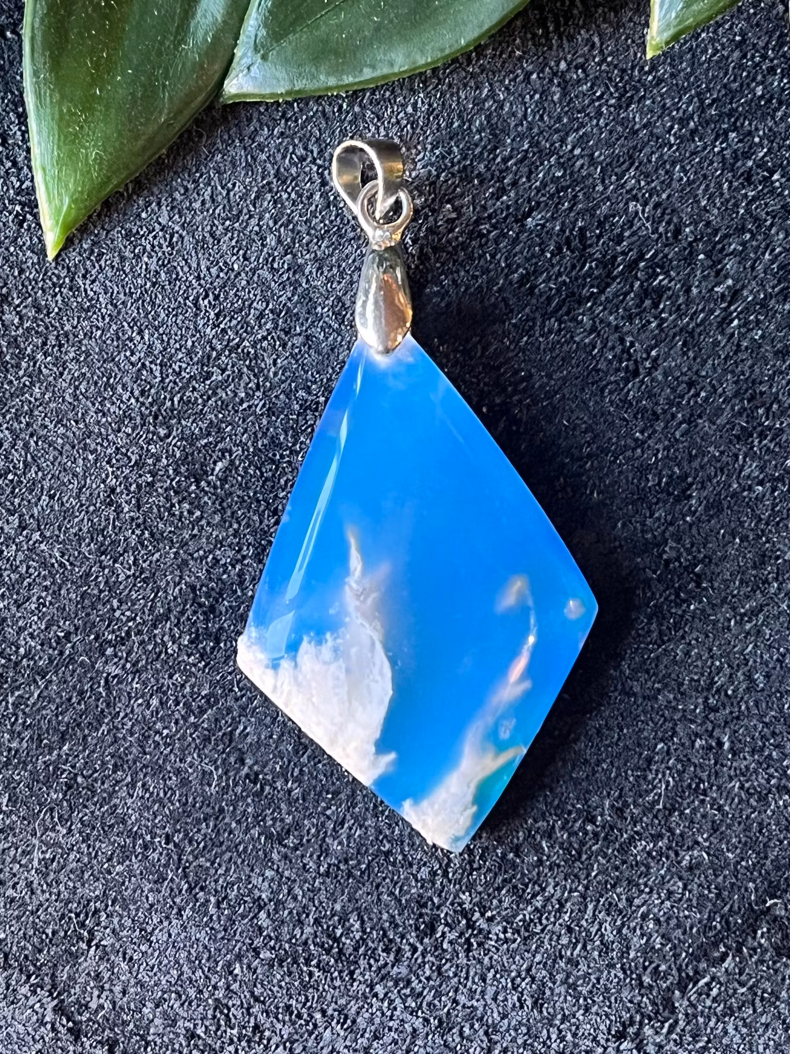 Aura Agat Hänge – Silverpläterat #7