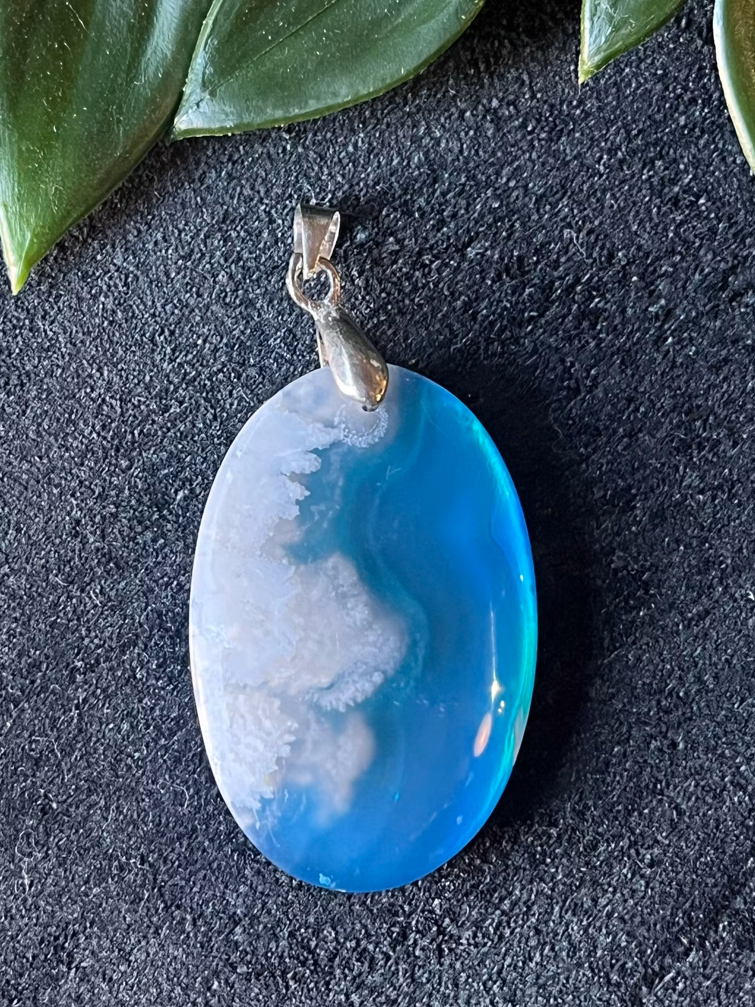 Aura Agat Hänge – Silverpläterat #4