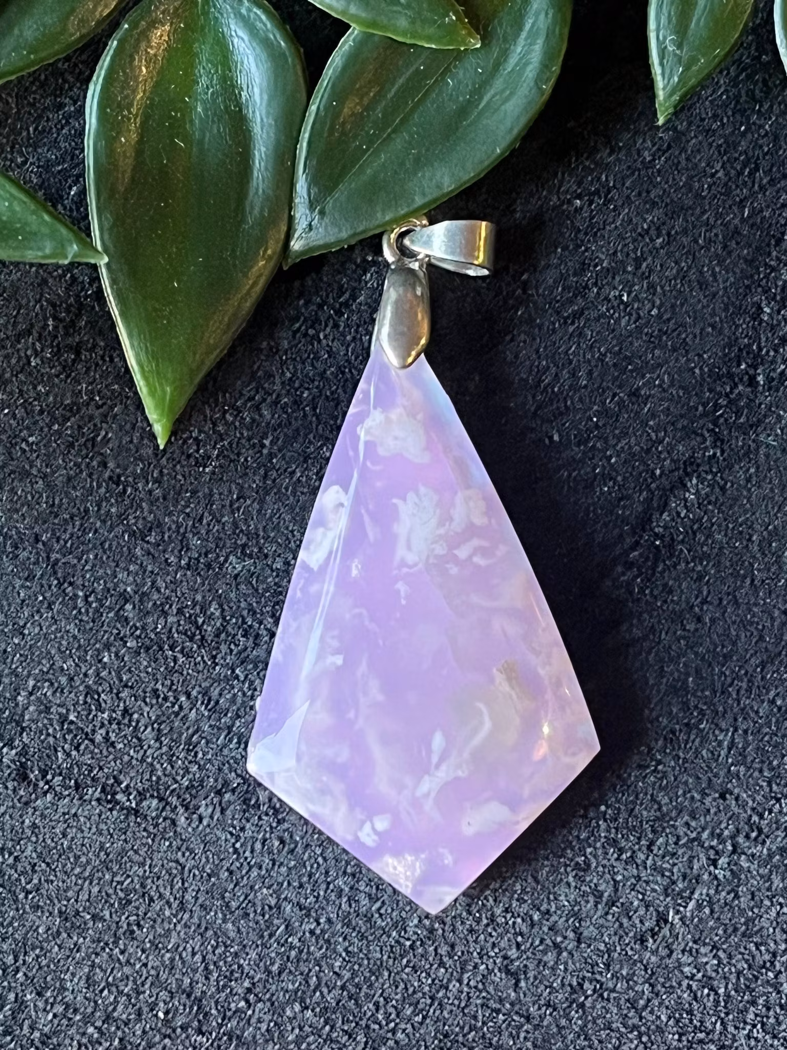 Aura Agat Hänge – Silverpläterat #4