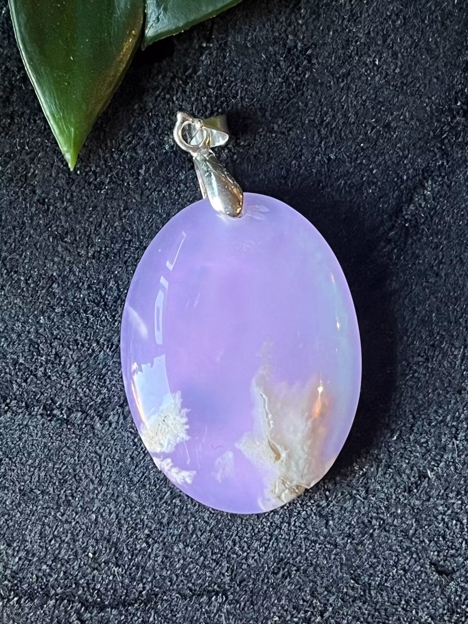 Aura Agat Hänge – Silverpläterat #9