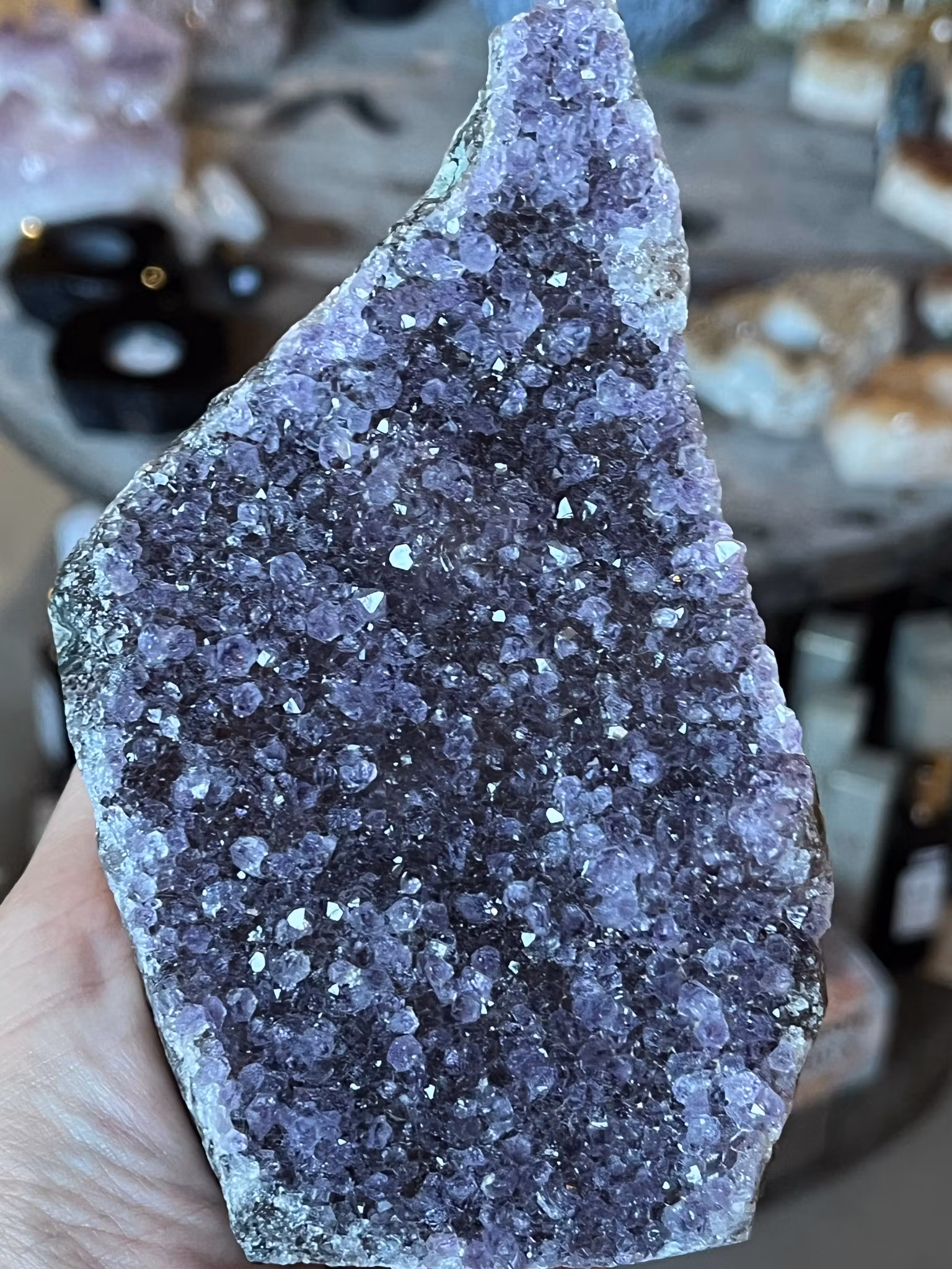 Ametist stående kluster #1