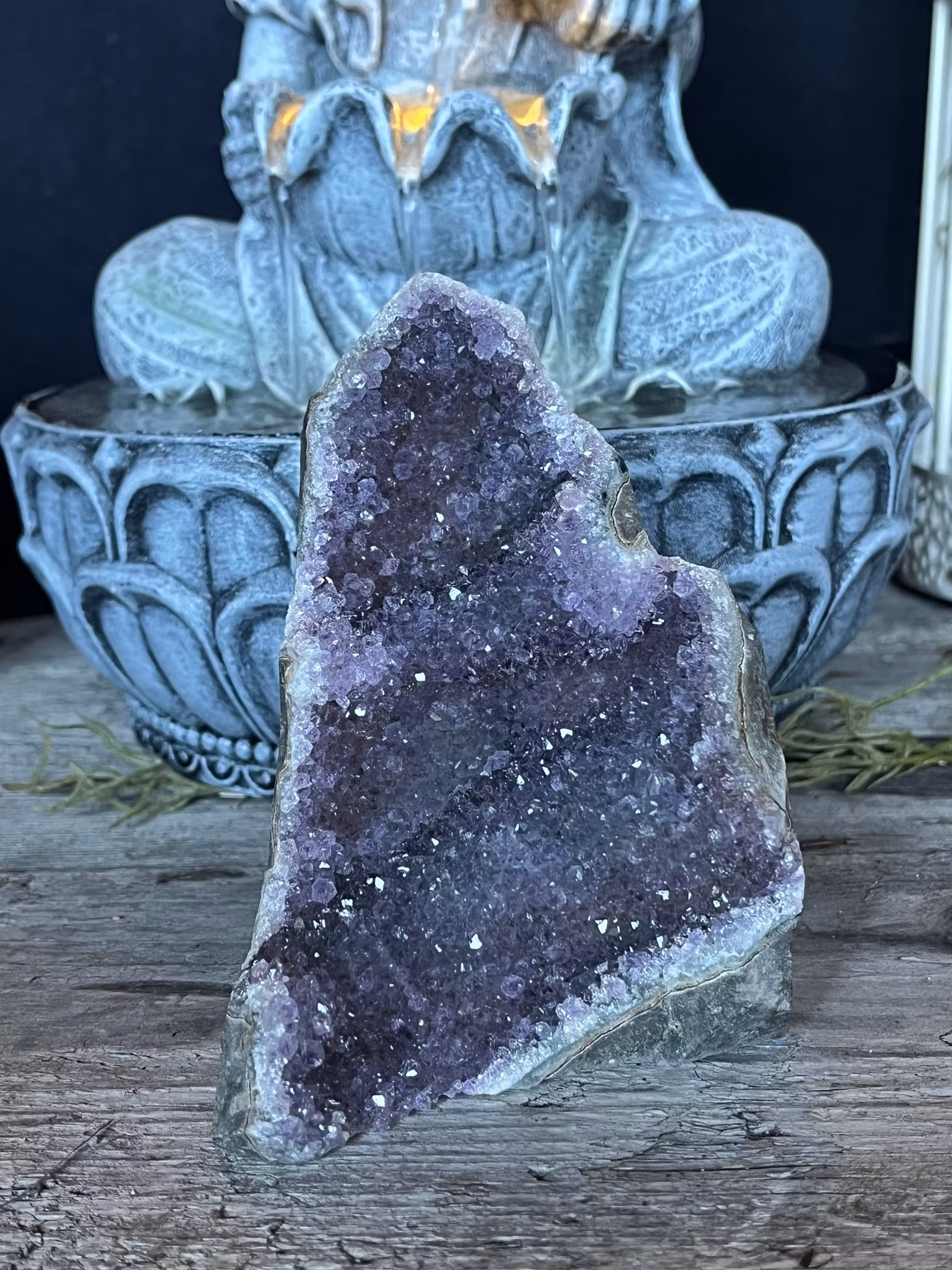 Ametist stående kluster #3