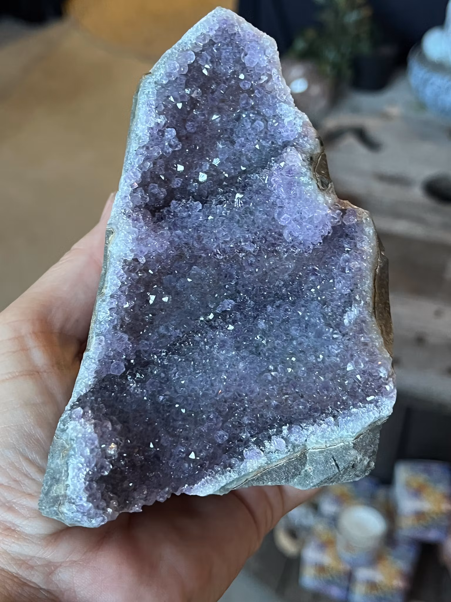 Ametist stående kluster #3