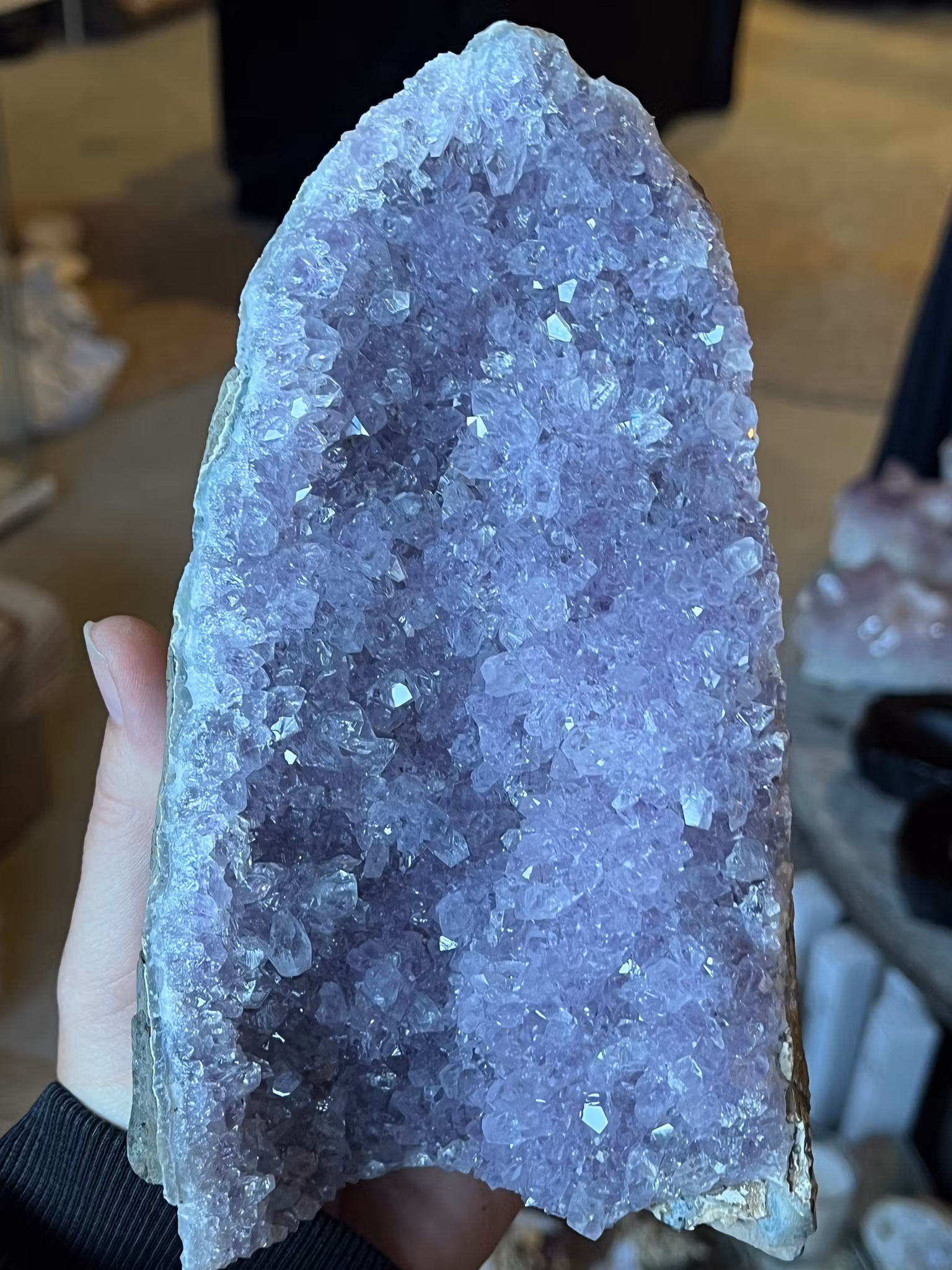 Ametist stående kluster #4