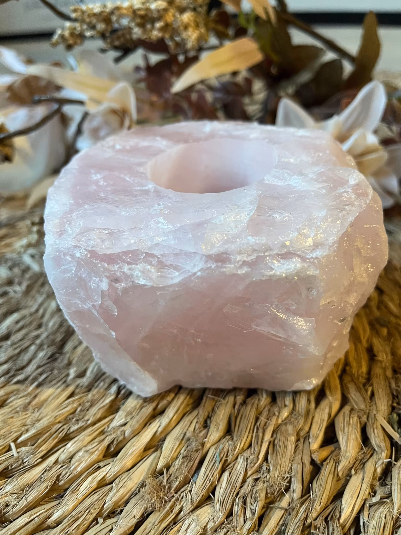 Ljuslykta rosenkvarts #2