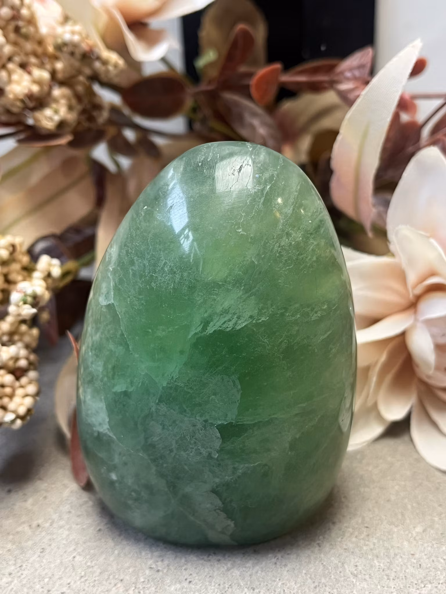 Fluorit grön friform #1