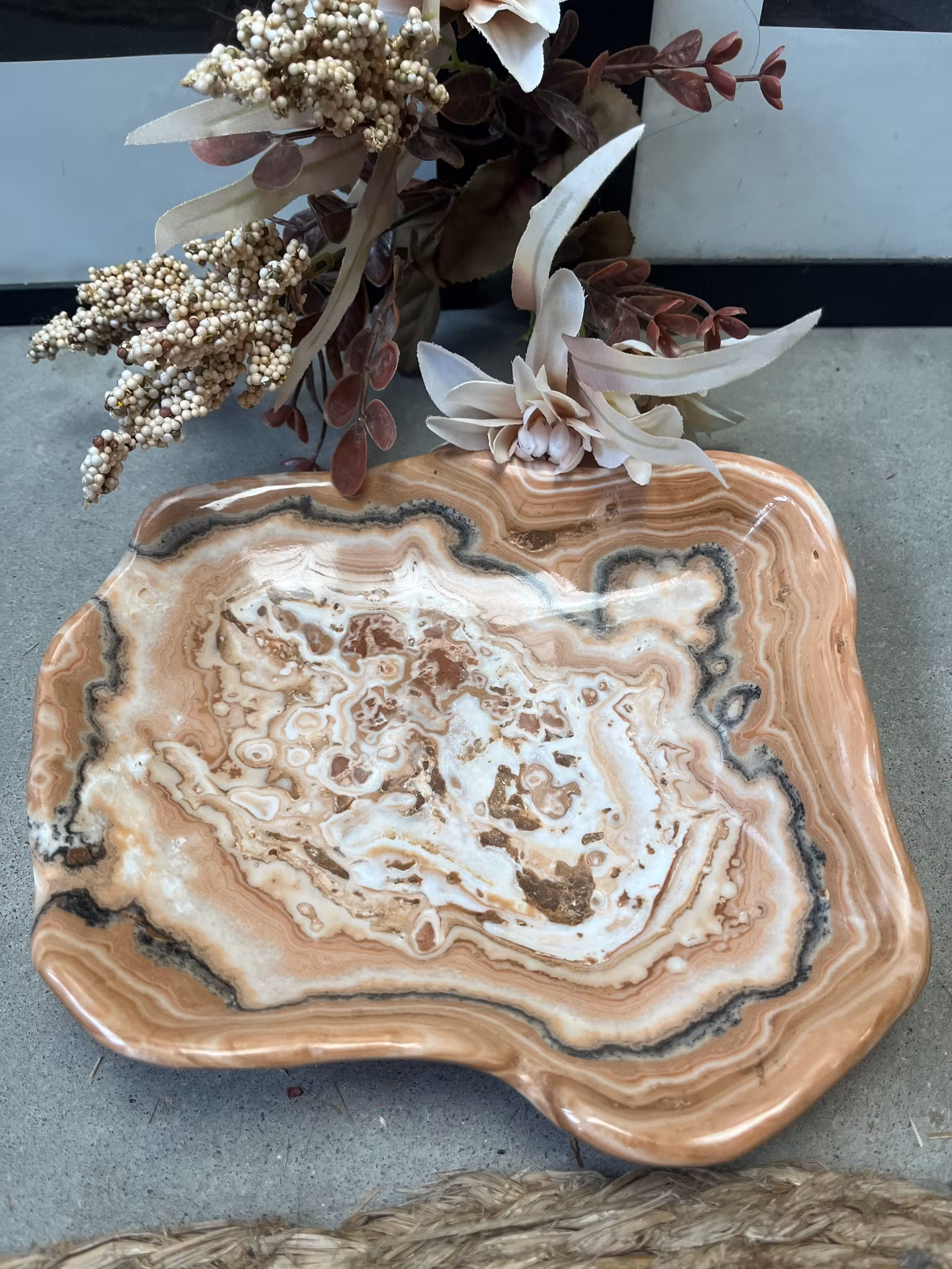 Aragonit fat (skål) #5