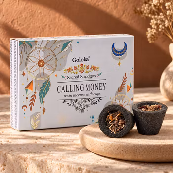 Rökelsekoppar Calling Money – Goloka Sacred Smudges