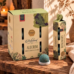 Pure Soul Rökelsebollar – Rosmarin, 5 st med hållare