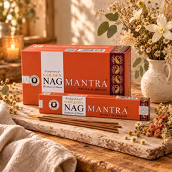 Vijayshree Golden Nag Mantra – Rökelse, 15 g