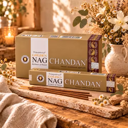 Vijayshree Golden Nag Chandan – Sandelträrökelse, 15 g
