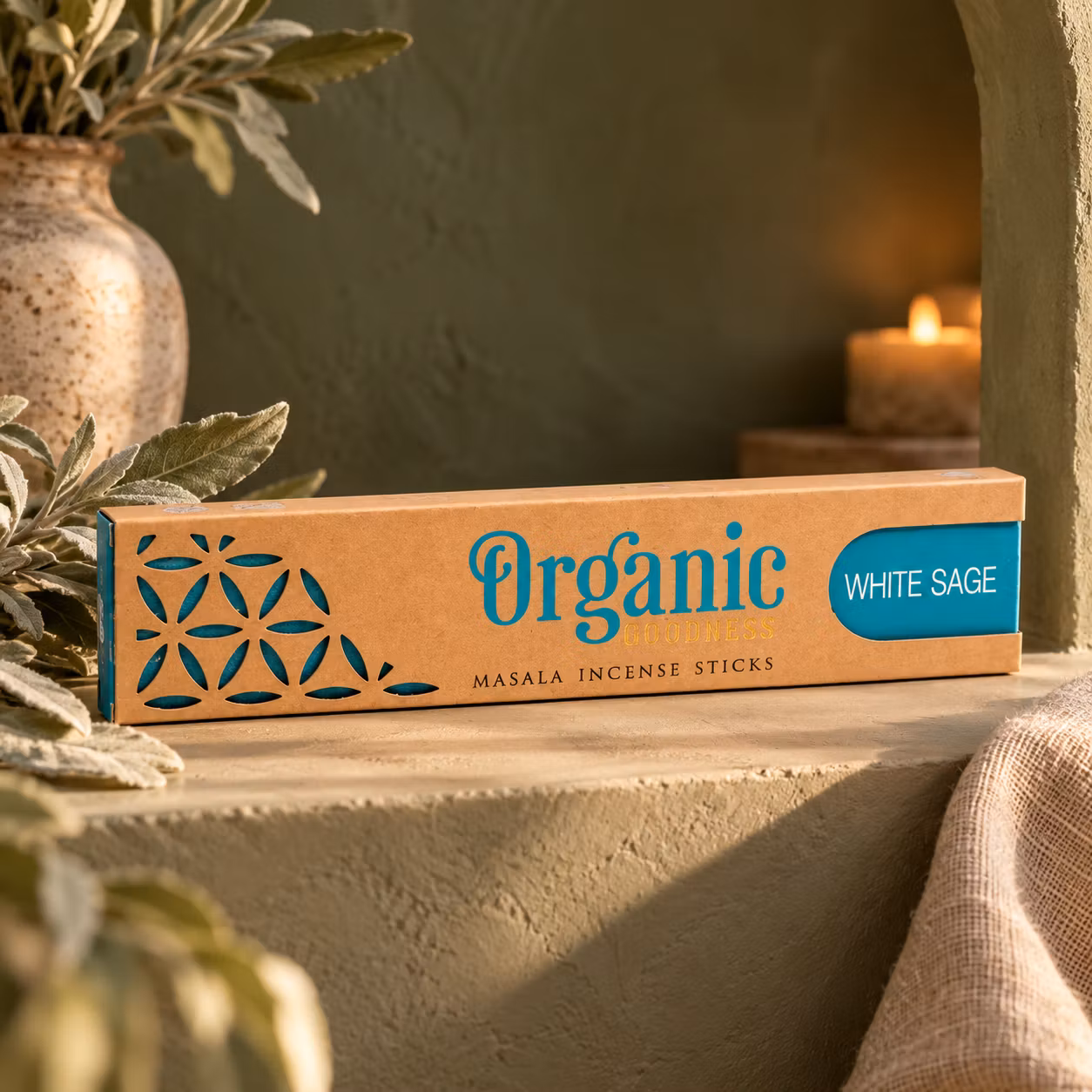 Organic Goodness – Rökelse Vit Salvia, 15 g