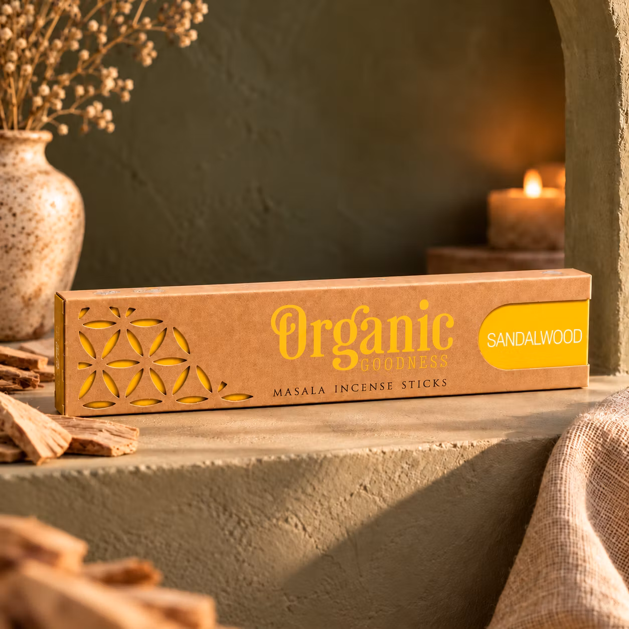Organic Goodness – Rökelse Sandelträ, 15 g