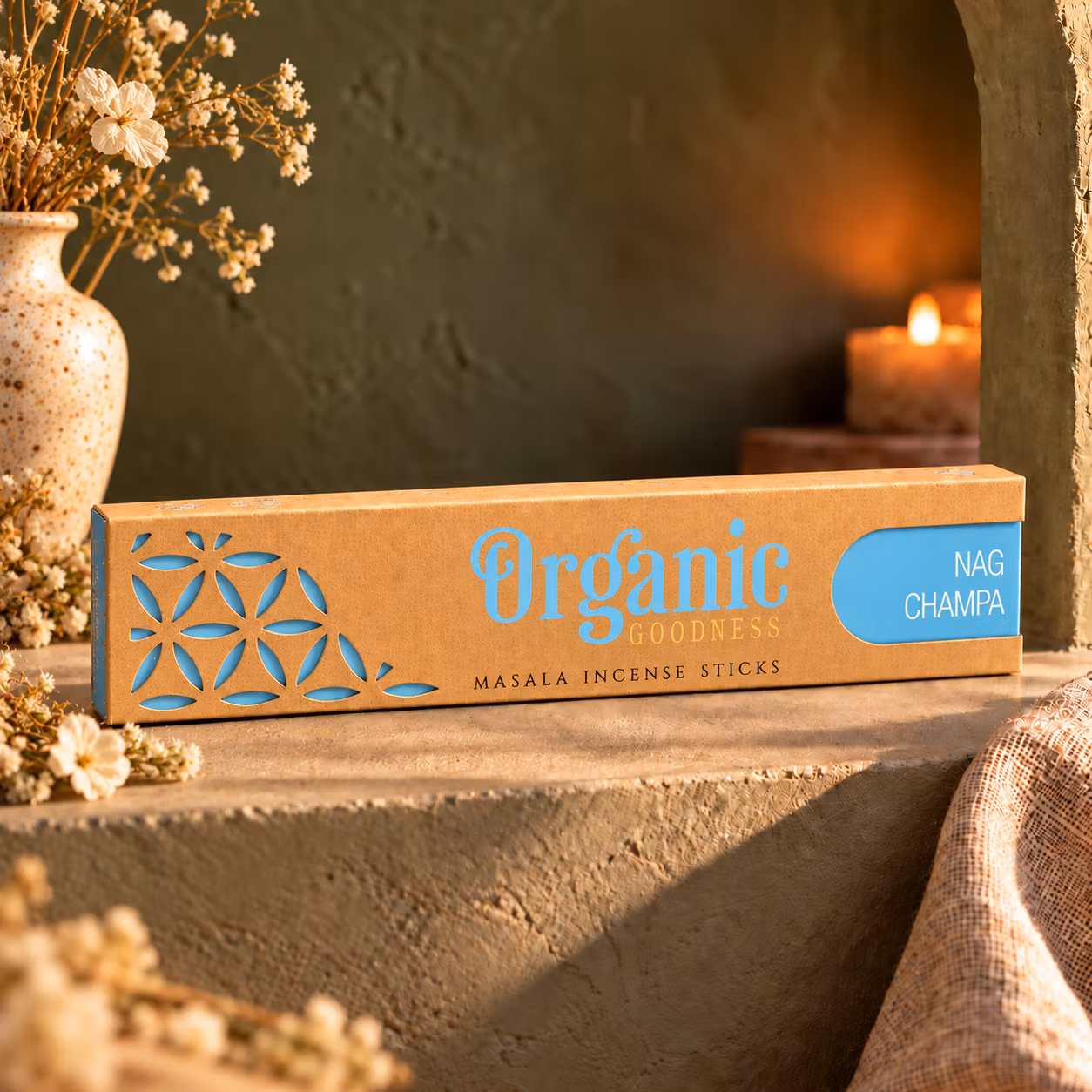 Organic Goodness – Rökelse Nag Champa, 15 g