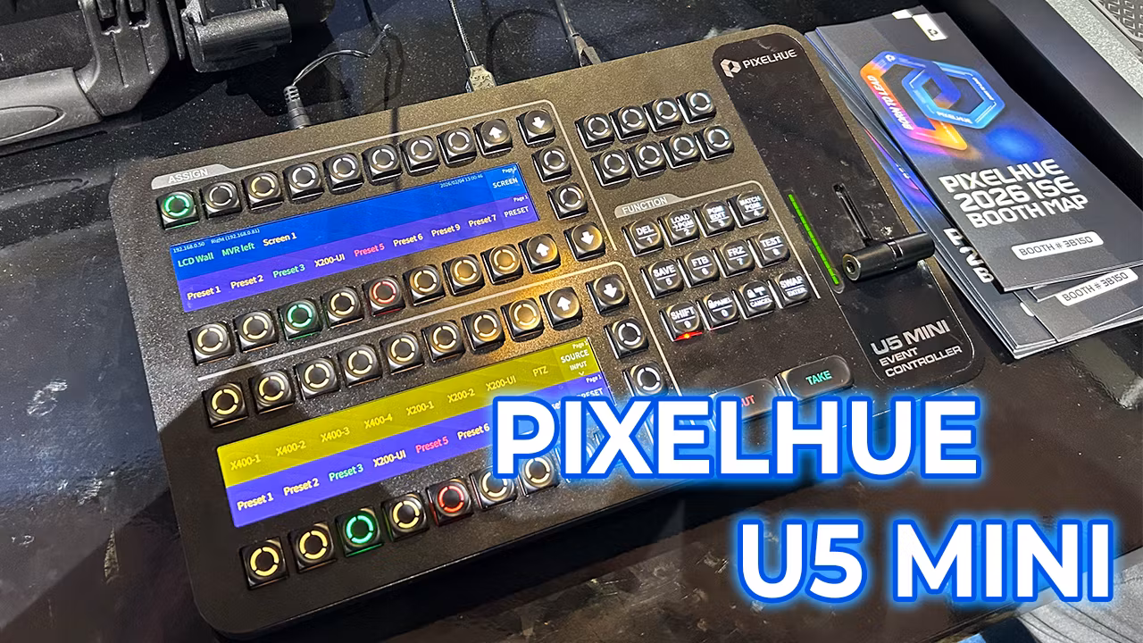 Pixelhue U5 Mini Beta displayed at ISE 2025
