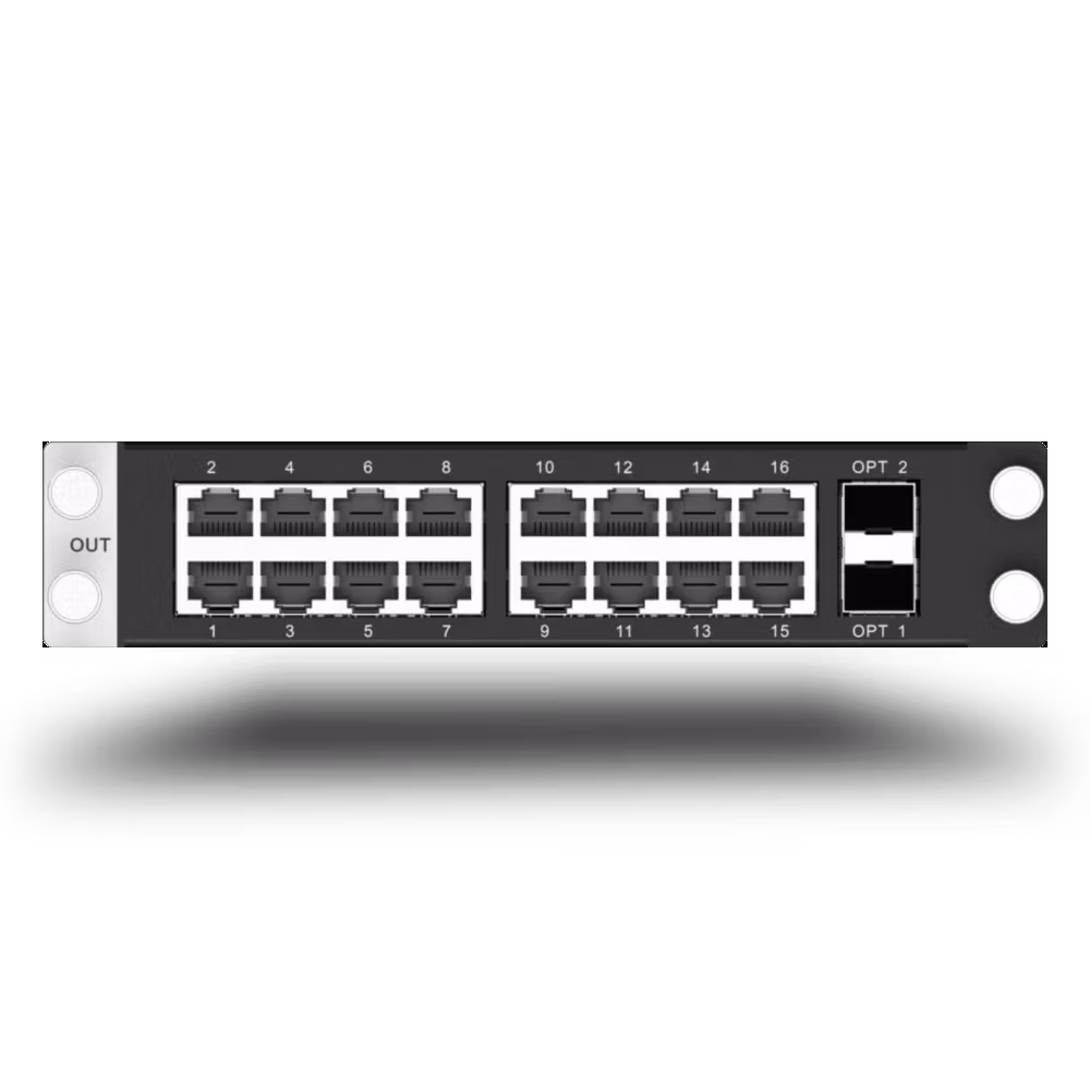 H_16xRJ45+2xFiber sending card