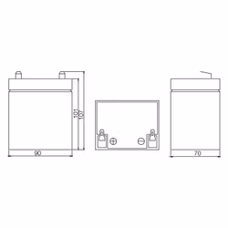 Ritar RT1245 12V 4.5Ah F1