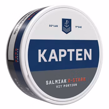 Kapten Vit Salmiak Extra Stark Portion