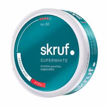 Skruf Superwhite No.60 Frozen Mint Superslim Xtra Strong