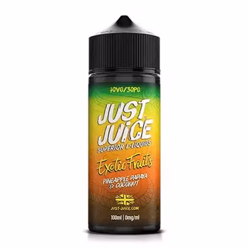 Just Juice Exotic Fruits | Pineapple Papaya & Coconut | 100ml Shortfill