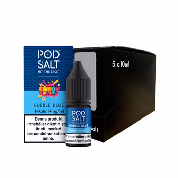 Pod Salt Fusion | Bubble Blue | 10ml E-Juice | 14mg Saltnikotin