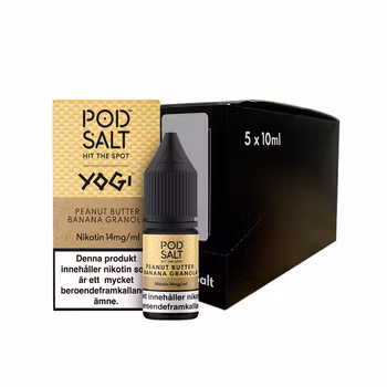 Pod Salt Fusion | Yogi Peanut Butter Banana Granola | 10ml E-Juice | 14mg Saltnikotin