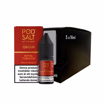 Pod Salt Origin | Royal Tobacco | 10ml E-Juice | 14mg Saltnikotin