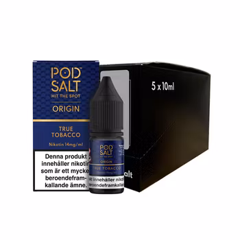 Pod Salt Origin | True Tobacco | 10ml E-Juice | 14mg Saltnikotin